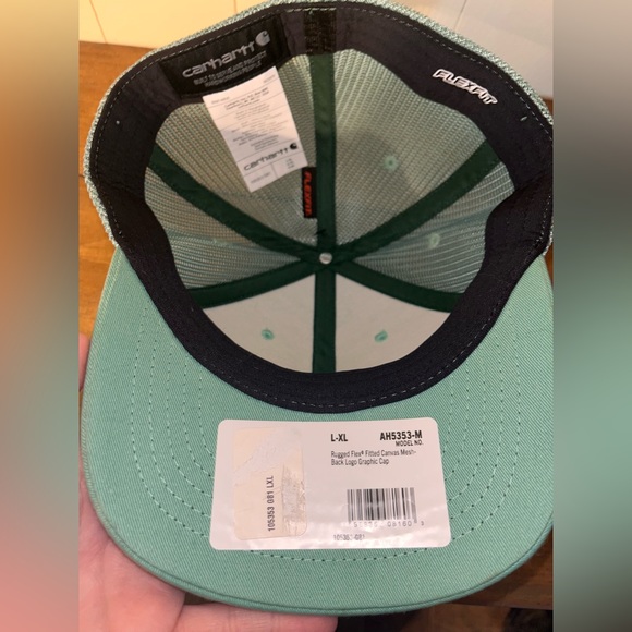 CARHARTT RUGGED FLEX® FITTED CANVAS MESH-BACK LOGO GRAPHIC CAP - Picture 3 of 3